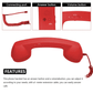 📢📢40% OFF !! ⏰Vintage Retro Telephone Handset ✨The most unique gift! Perfect forLovers of ceremonial occasions🎄