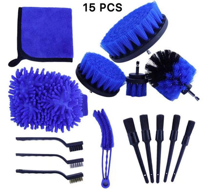27PCS Car Cleaning Kit for Interior and Exterior Detailing, Professional Detailing Brush Set with Complete Cleaning Tools for Car Care