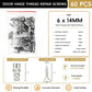 🛠️🔩Self Drilling Drywall Anchors with Screws Kit Easy Install Wall Fixing Accessories