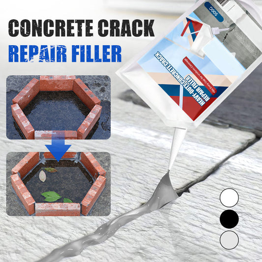 📢📢35% OFF !! ⏰Extra-Strength New Formula Concrete Crack Repair Filler, Waterproof Heavy-Duty Crack Adhesive for Driveway, Patio & Wall Cracks