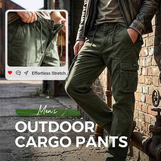 👖 50% OFF NOW! 🧵 Men's Cotton Cargo Tactical Trousers – Multi-Pocket, Durable Fabric & Perfect for Outdoor & Daily Wear 🏕️
