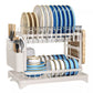 🔥 50% OFF & Free Shipping 🔥 Premium 2-Tier Dish Rack – Maximize Drying Space, Sleek Stainless Steel, Stylish Kitchen Upgrade ✨🏠