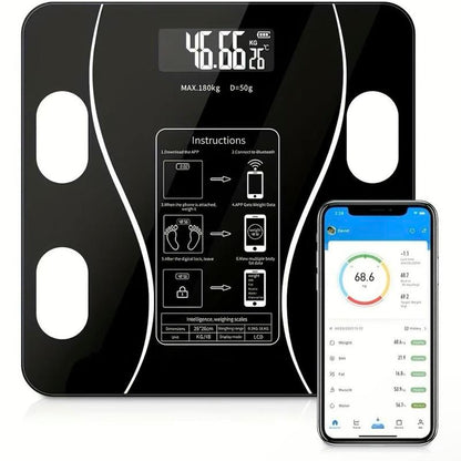 ⏳LAST DAY SALE 60% OFF🔥Smart BMI Digital Wireless Weight Scales with LCD Display
