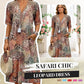 💥2026 Hot Sale 50% OFF🤩Safari Chic Leopard Dress