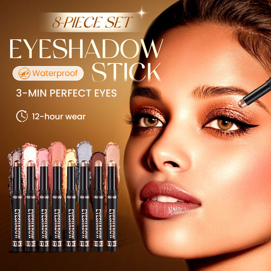 🎁ONLY TODAY -￡9.99 FOR 8 PCS!!🎄50K+ SOLD! 🎁✨8 Colors Glitter Eyeshadow Stick