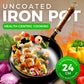 ⏰ Now only 50% off!⌛Uncoated Thick Iron Pot