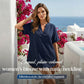 Fashion Loose Solid Color Short Sleeve Top