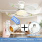 ⏳LAST DAY SALE 50% OFF🔥40W LED Ceiling Fan Light – 20.5” Ultra-Quiet with Remote 🎯 | E27 + FREE B22 Adapter 🔌 | For Bedroom 😴, Kitchen 👩‍🍳 & Garage 🛠️ – UK Ready! 🇬🇧