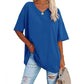👚 LIMITED-TIME 50% OFF! 💥 Ladies V-Neck T-Shirt – Premium Cotton, Flared Hem, Loose Fit ✨