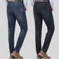 📢📢50% OFF !! ⏰Men's Elastic High Waist Straight Leg Jeans – Stretch Cotton, Breathable, Classic Fit ✨