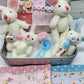 💎 49% OFF! 💎 Bunny Mummy & Baby Plush Pocket Tin – Handmade Easter Collectible with Cozy Blanket (Pink/Blue Ears) 🐇🎁