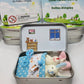 💎 49% OFF! 💎 Bunny Mummy & Baby Plush Pocket Tin – Handmade Easter Collectible with Cozy Blanket (Pink/Blue Ears) 🐇🎁