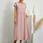 🌸50% OFF NOW! 🌸Summer Fashion Solid Color Cotton Linen Pocket Dress