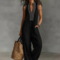 🔥50% OFF & Free Shipping🔥Women's Sleeveless V-Neck Wide-Leg Jumpsuit