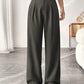 🏆2026 New Style 60% OFF💝Women's High Waisted Straight Leg Work Trousers with Side Pockets -✨Smart & Casual Look for Office and Beyond