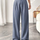 🏆2026 New Style 60% OFF💝Women's High Waisted Straight Leg Work Trousers with Side Pockets -✨Smart & Casual Look for Office and Beyond