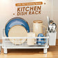 Kitchen Dish Rack with 360° Rotating Spout