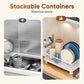 Kitchen Dish Rack with 360° Rotating Spout