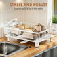 Kitchen Dish Rack with 360° Rotating Spout