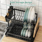 🔥 50% OFF & Free Shipping 🔥 Premium 2-Tier Dish Rack – Maximize Drying Space, Sleek Stainless Steel, Stylish Kitchen Upgrade ✨🏠