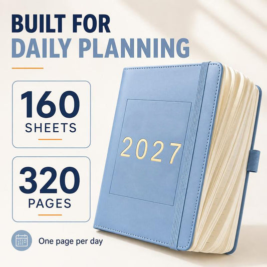 ⏳🔥LIMITED-TIME 50% OFF! ⏰2027 Planner – A5 Size, One Page Per Day with Dates – Perfect for Daily Notes and Future Reference ✨