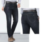 📢📢50% OFF !! ⏰Men's Elastic High Waist Straight Leg Jeans – Stretch Cotton, Breathable, Classic Fit ✨