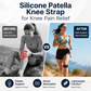 ✨Exclusive 50% OFF | Silicone Patella Knee Strap | Ergonomic 8-Shaped Shock Absorbing Knee Brace | Anti-Slip Adjustable Support for Running, Basketball & Joint Pain Relief