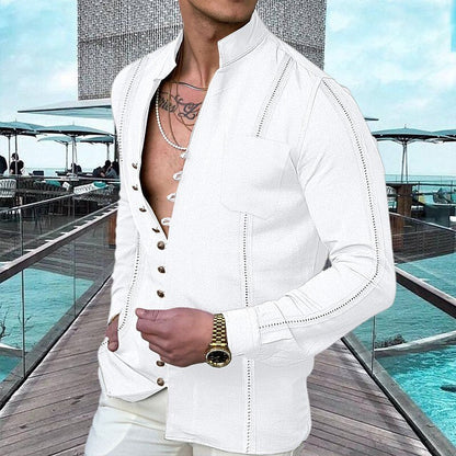 👕 40% OFF NOW! 🌊 Men's Linen Button Up Summer Beach Shirt – Breathable, lightweight & relaxed fit – perfect for seaside vacations, BBQs or sunny days ☀️
