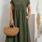 🌸50% OFF NOW! 🌸Summer Fashion Solid Color Cotton Linen Pocket Dress
