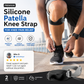 ✨Exclusive 50% OFF | Silicone Patella Knee Strap | Ergonomic 8-Shaped Shock Absorbing Knee Brace | Anti-Slip Adjustable Support for Running, Basketball & Joint Pain Relief