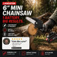 🔧6-inch Cordless Mini Chainsaw with 2 Batteries
