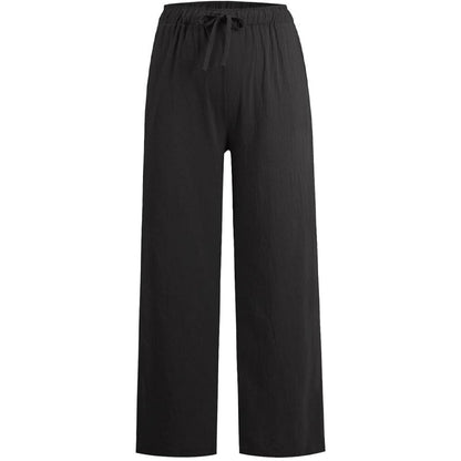 🔥LAST DAY SALE 50% OFF🔥Women's Summer Linen Cotton Wide Leg Pants