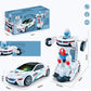 📢📢60% OFF !! ⏰ Electric Universal Deformation Police Toy Car – Auto Transform, Gesture Control, 2.4G Remote ✨