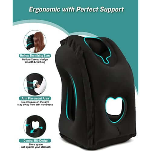 📢📢40% OFF !! ⏰ Portable, inflatable, ergonomic travel pillow: Enjoy a comfortable sleep anytime, anywhere 🧳💤