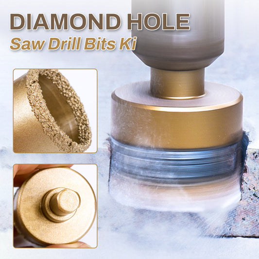 📢📢50% OFF !! ⏰Diamond Hole Saw Drill Bits Kit