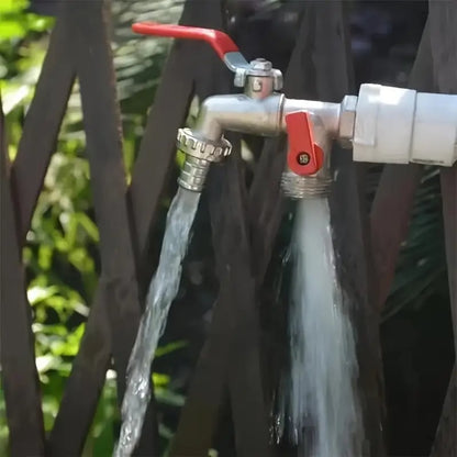 🔥 Hot sale 50% OFF🔥Universal Stainless Steel Double Outlet Garden Water Faucet