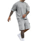 🥳SUMMER HOT SALE🥳💞50K+ SOLD!💥50% OFF! 🔥Men's Casual Short Sleeve T-Shirt Shorts Set