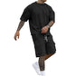 👕 50% OFF! ✨ Men's T-Shirt Shorts Set – Casual, Solid Color, Relaxed Fit, Loungewear ✨