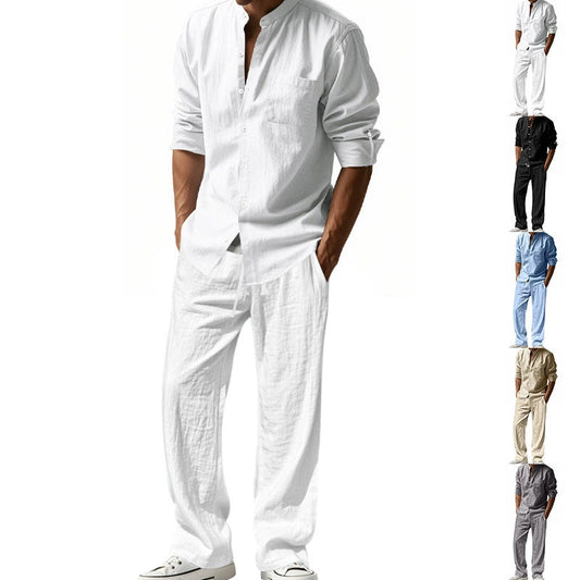 ✨New Arrival✨Men's Casual Breathable Shirt and Trousers  Set