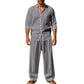 ✨New Arrival✨Men's Casual Breathable Shirt and Trousers  Set