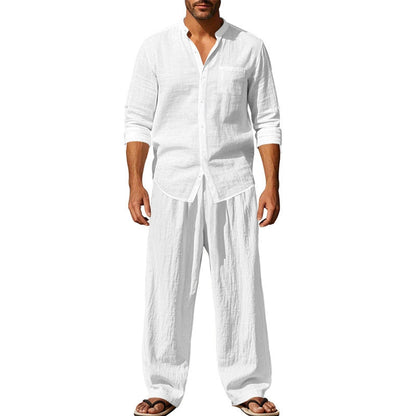 ✨New Arrival✨Men's Casual Breathable Shirt and Trousers  Set