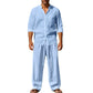 ✨New Arrival✨Men's Casual Breathable Shirt and Trousers  Set