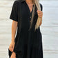 🌸 50% OFF NOW! 🌸Solid Color Comfort Lapel Button Dress