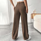🏆2026 New Style 60% OFF💝Women's High Waisted Straight Leg Work Trousers with Side Pockets -✨Smart & Casual Look for Office and Beyond