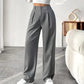 🏆2026 New Style 60% OFF💝Women's High Waisted Straight Leg Work Trousers with Side Pockets -✨Smart & Casual Look for Office and Beyond