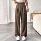 🏆2026 New Style 60% OFF💝Women's High Waisted Straight Leg Work Trousers with Side Pockets -✨Smart & Casual Look for Office and Beyond
