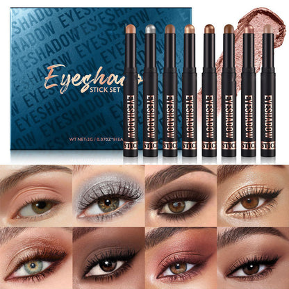 🎁ONLY TODAY -￡9.99 FOR 8 PCS!!🎄50K+ SOLD! 🎁✨8 Colors Glitter Eyeshadow Stick