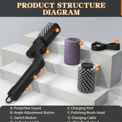 No-Faff" High-Torque BBQ Scrubber – The Effortless Way to Clean Your Grill! 🍖✨