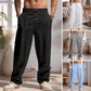 👖 60% OFF NOW! ✨ Men's Casual Drawstring Pants – Breathable linen & loose fit – Decorative buttons, perfect for everyday wear or warm days 🍂
