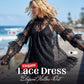 👗 LIMITED-TIME 50% OFF! ✨ Elegant Hollow-Out Lace Dress – Ruffled Sleeves, Flowy, Versatile 🌸